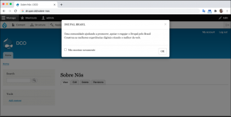 Modal no Drupal - Sobre Nós